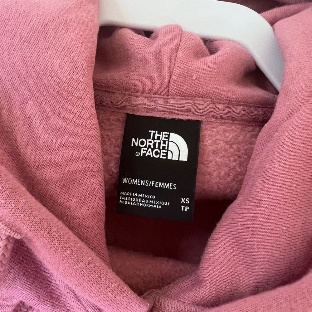 THE NORTH FACE WOMEN’S SWEATSHIRT HOODIE SIZE XS IN BERRY with BRANDING - Picture 6 of 8